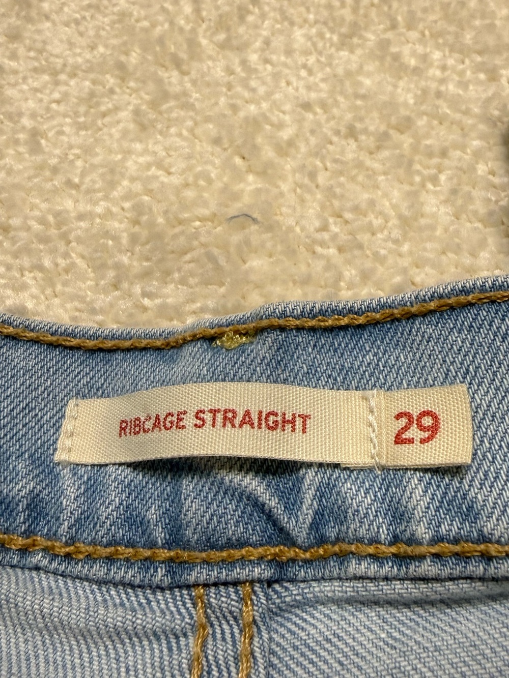 Levi’s Ribcage Straight High Rise Denim Jeans Light Blue Size 29 8 - Picture 7 of 11
